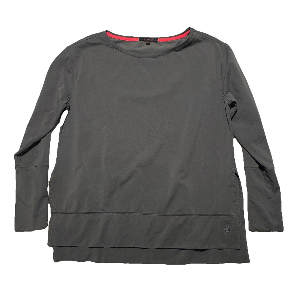 Greyson Charcoal Short Sleeve Top